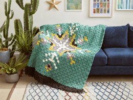 Malachite Crochet Afghan in Bernat Blanket