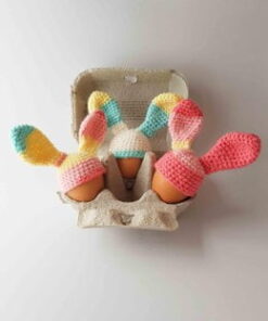 Easter bunny egg cosy