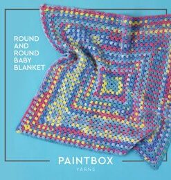 Round and Round Baby Blanket - Free Crochet Pattern For Babies in Paintbox Yarns Baby DK Prints by Paintbox Yarns