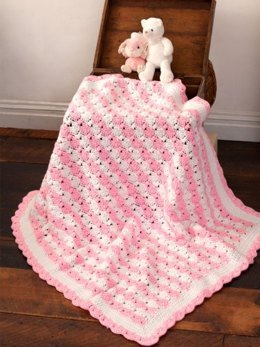 Peppermint Puff Baby Blanket in Caron One Pound - Downloadable PDF Peppermint Puff Baby Blanket in Caron One Pound - Downloadable PDF