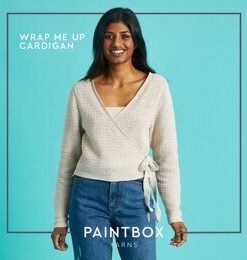 Wrap Me Up Cardigan - Free Cardigan Crochet Pattern For Women in Paintbox Yarns Cotton 4 Ply by Paintbox Yarns