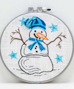 SNOWMAN HAND EMBROIDERY DESIGN