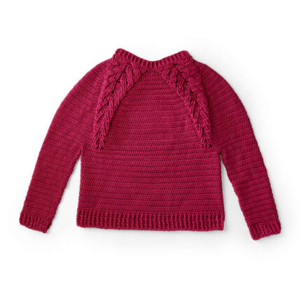 CARON BRANCHING OUT CROCHET PULLOVER