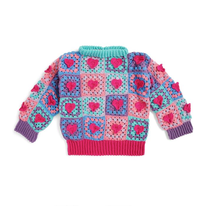 RED HEART HAVE A (RED) HEART CROCHET PULLOVER