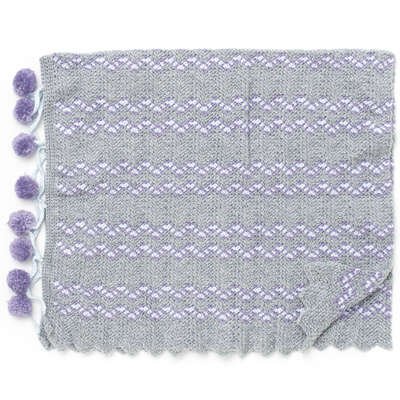 PATONS POMPOMS AND RIPPLES BLANKET PATONS POMPOMS AND RIPPLES BLANKET