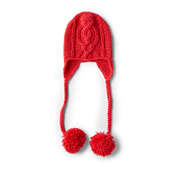 RED HEART ENTWINED CHIC CABLE HAT