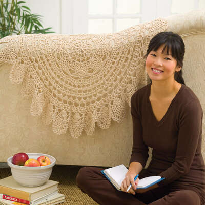 LACY ACCENT DOILY AFGHAN