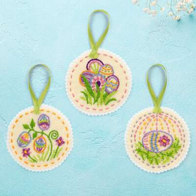 EMBROIDERED EASTER ORNAMENTS EMBROIDERY DESIGN