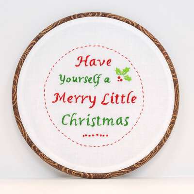 MERRY CHRISTMAS EMBROIDERY DESIGN