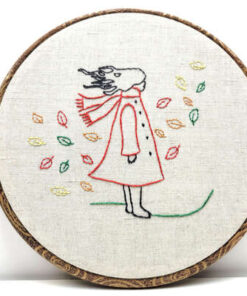 LEAVES IN THE WIND HAND EMBROIDERY