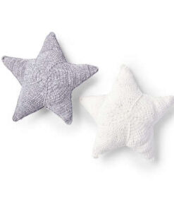 BERNAT CROCHET TWINKLE STAR PILLOWS, SNOW WHITE
