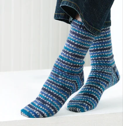 Magic Stripe Basic Socks Pattern (Knit)