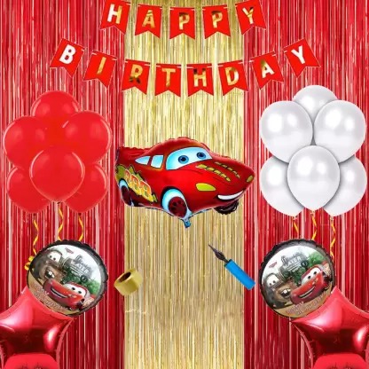 Car Theme Birthday Decoration at Home 1
