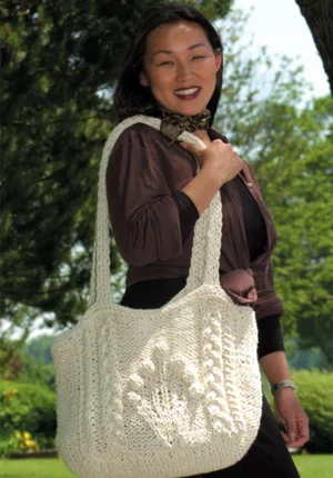 Knitted Flower Bag Pattern