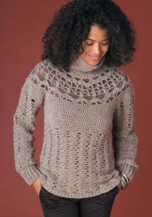 Lush Lace Pullover (Crochet)