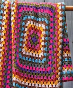 The Afghan Squared Pattern (Crochet)