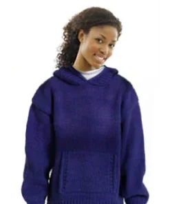 Adult Hooded Sweater Pattern (Knit)