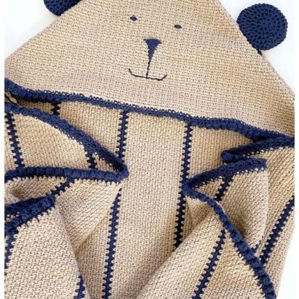 Cuddle Bear Hooded Lovey (Crochet)