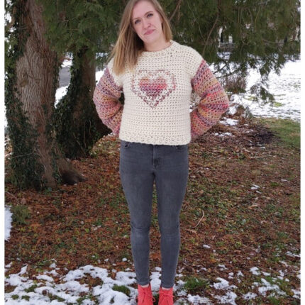 In my Heart Sweater (Crochet)