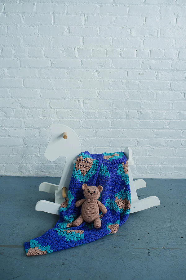 Leopard Print C2C Baby Blanket (Crochet)
