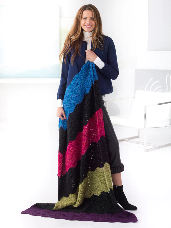 Graphic Ripple Afghan Graphic Ripple Afghan