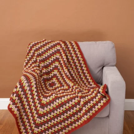 Afghan Squared Pattern (Crochet) - Version 4