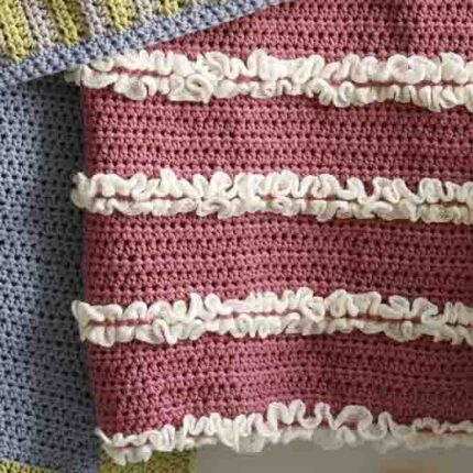 Make It Yours Ruffled Baby Blanket Pattern (Crochet)