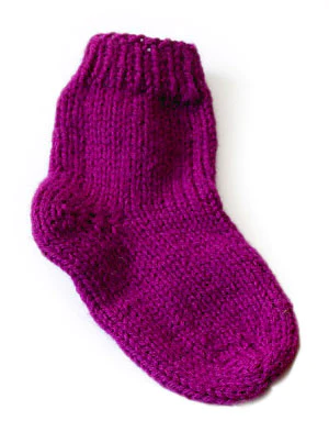 Knit Child's Solid Socks Pattern (Knit) - Version 2