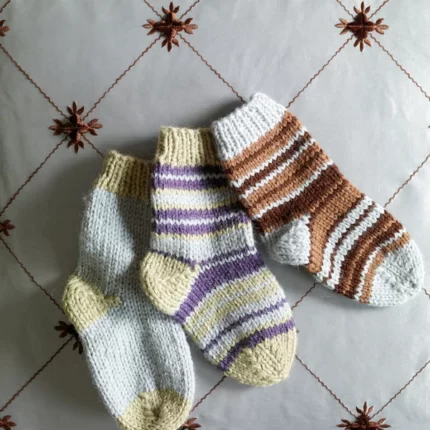 Knit Child's Striped Socks Pattern (Knit) - Version 3
