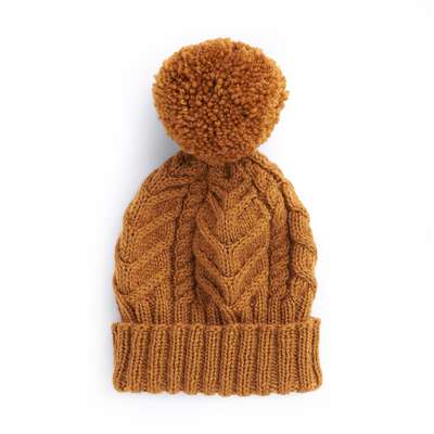 PATONS GLENDON CABLE KNIT HAT