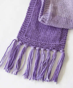 SIMPLE OMBRE KNIT SCARF