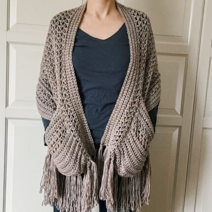 Crochet Wrap with Pockets
