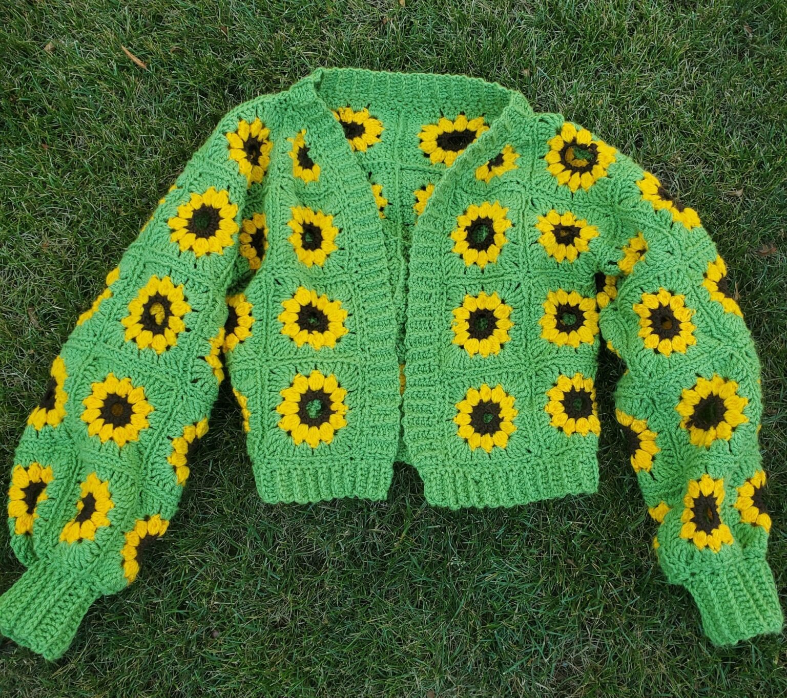 Sunflower Cardigan Crochet Pattern Free Crochet patterns