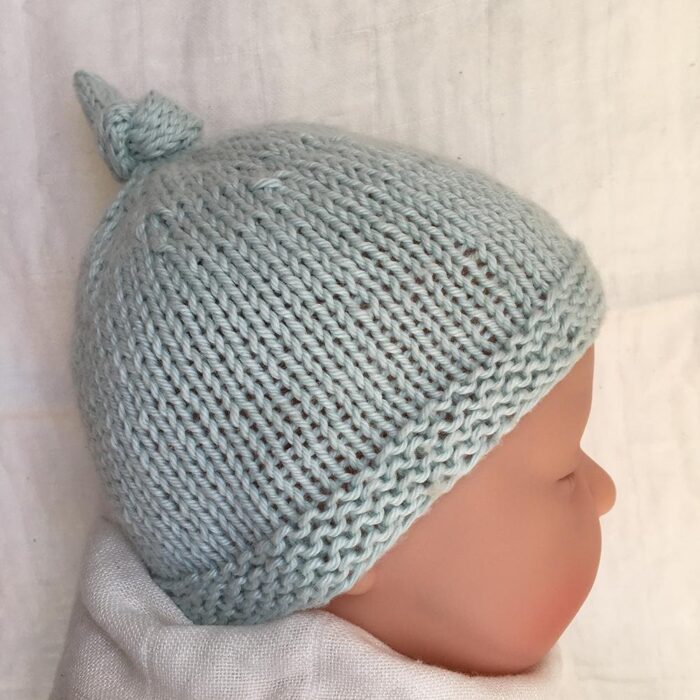 Baby Hat with Top Knot