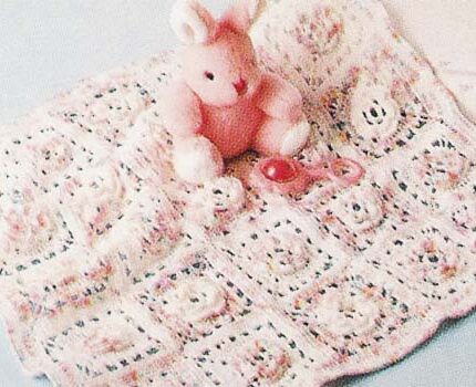 Rose Square Baby Afghan