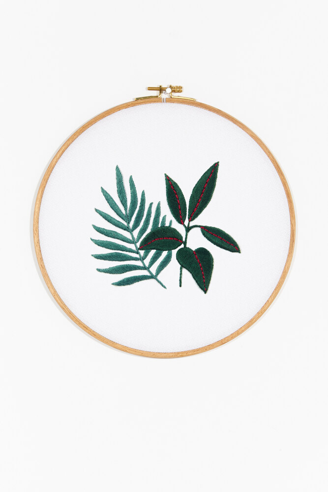 Rubber Plant Embroidery