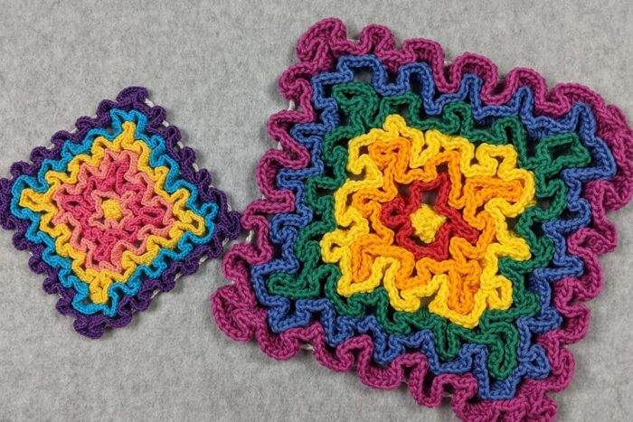 Wiggly Crochet Hot Pad and Coaster