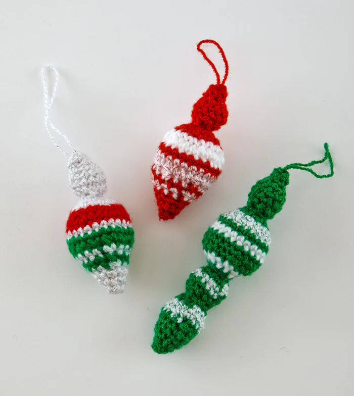 Crocheted Finial Ornaments