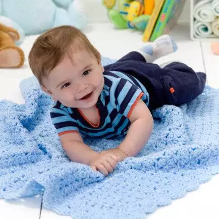 Crochet Baby Comfort Blanket: