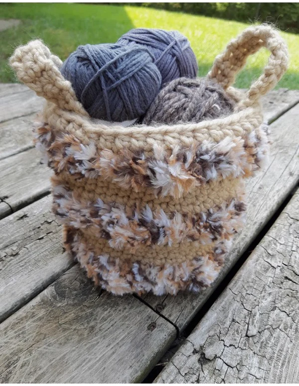 Crochet Wild Streak Basket Crochet Wild Streak Basket