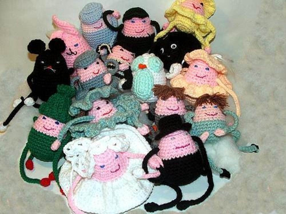 Free crochet Package Toppers-Egglets pattern Free crochet Package Toppers-Egglets pattern