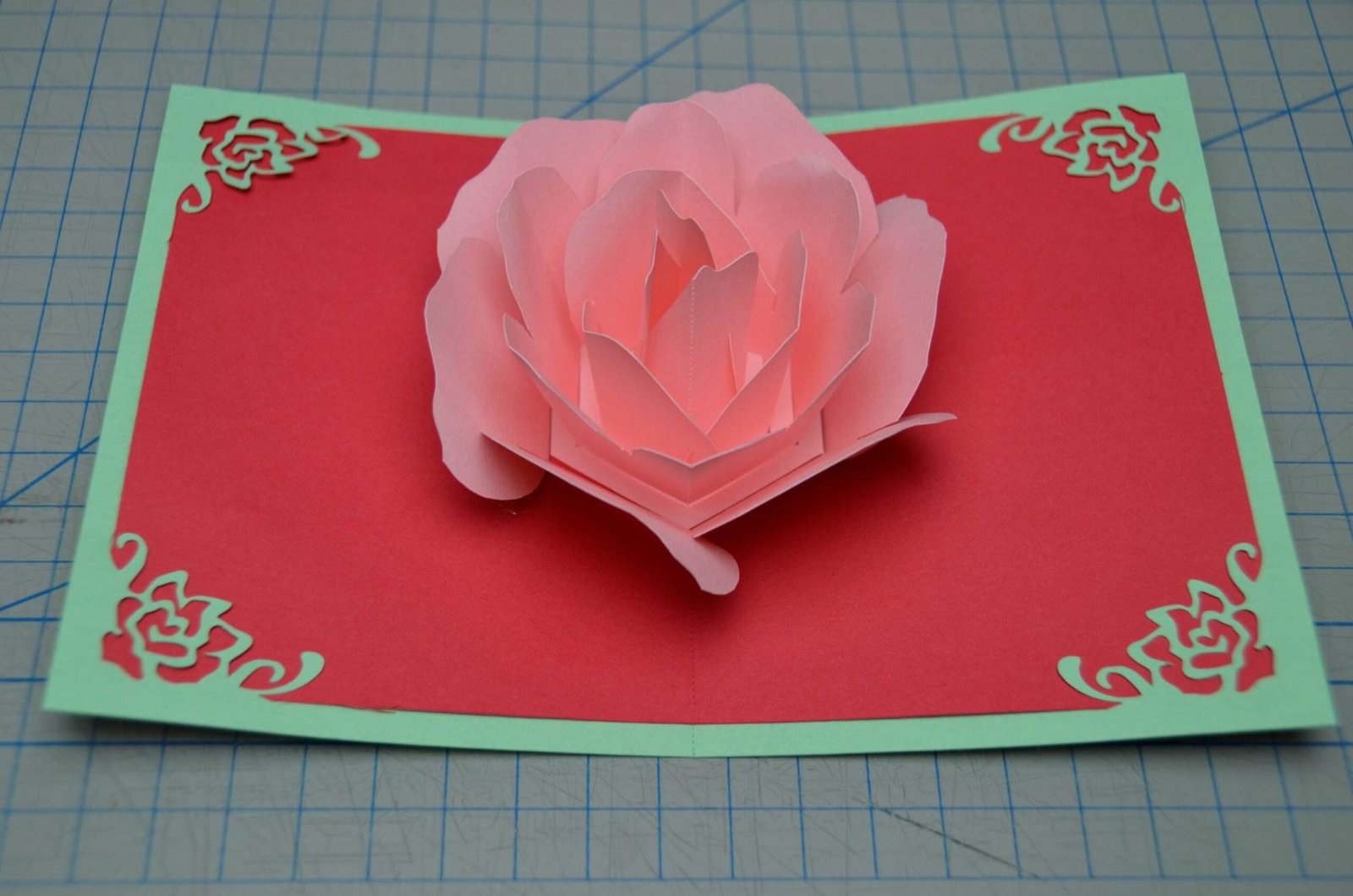 Paper Pop-up Card (Rose) Paper Pop-up Card (Rose)
