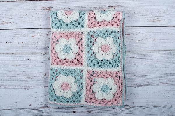 Crochet Flower Motif Blanket Crochet Flower Motif Blanket