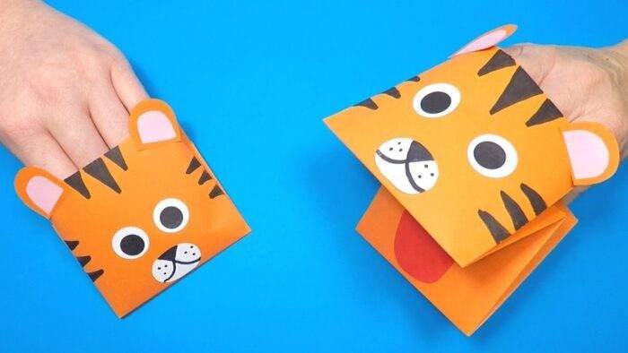 Papercraft Hand Puppet Dog / Cat / Tiger - Bepatterns