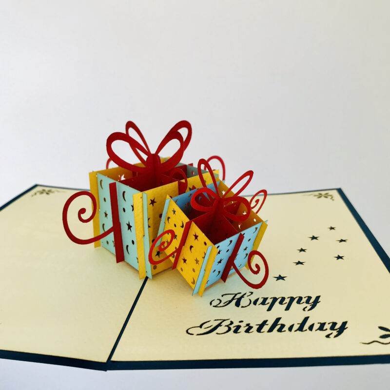 Paper Pop-up Card (Happy Birthday) - BePatterns