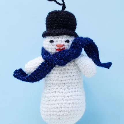 Crochet Sparkling Snowman