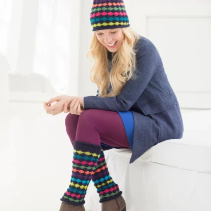 Knitting Colorwork Leg Warmers And Hat